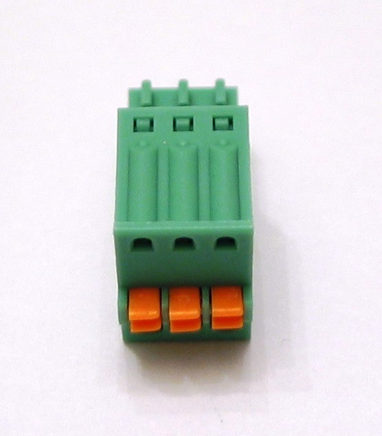 3 Pin - 2.54mm / Pluggable Connector - Spring Terminal Block - Phoenix Plug