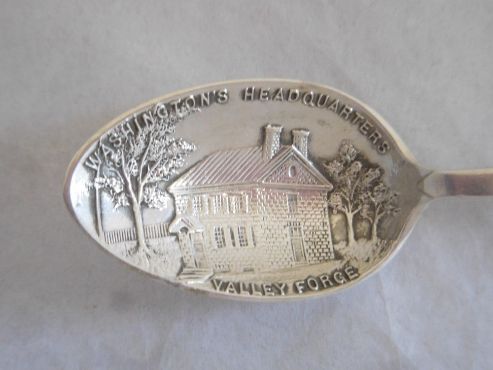 VALLEY FORGE WASHINGTON'S HEADQUARTERS STERLING SILVER SOUVENIR SPOON