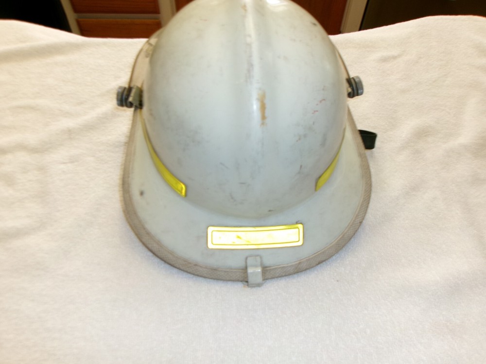 Cairns Bros White Fireman's Helmet with Shield