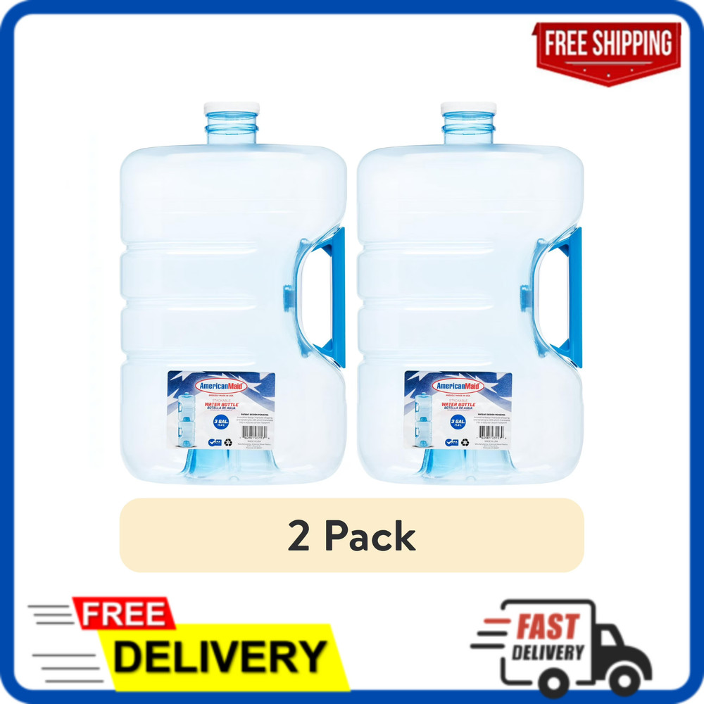 (2 pack) American Maid - Stackable & Refillable Water Gallon (3gal)