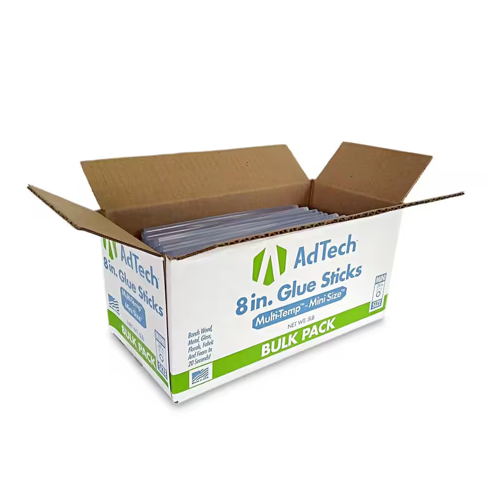 8 In. Mini Size Glue Sticks (5 Lbs. Bulk Pack)