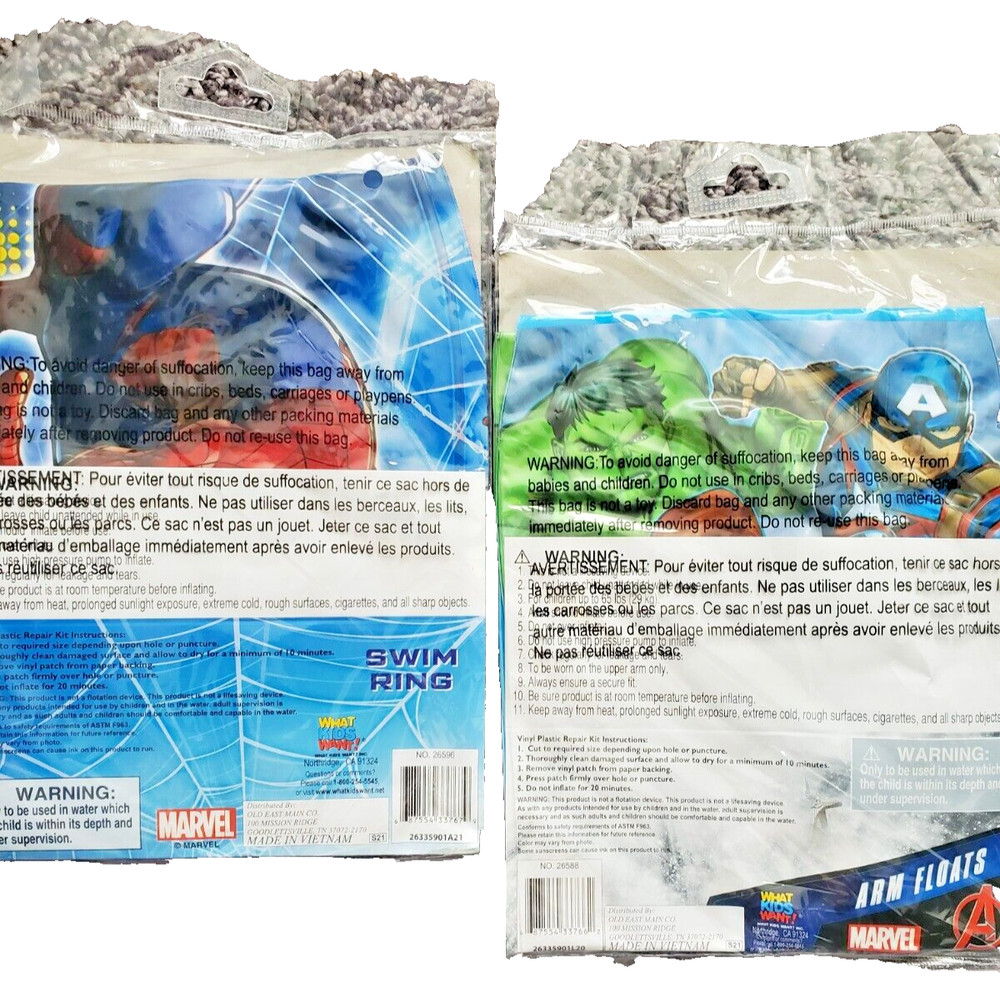 MARVEL SPIDERMAN AVENGER SWIM RING FLOAT KIDS BOY WATER POOL FLOATIES Ages 3+