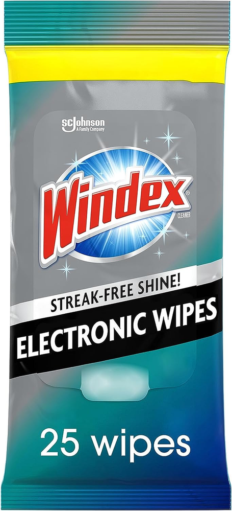 Windex Electronics Wipes - Pre-Moistened - 25 Count