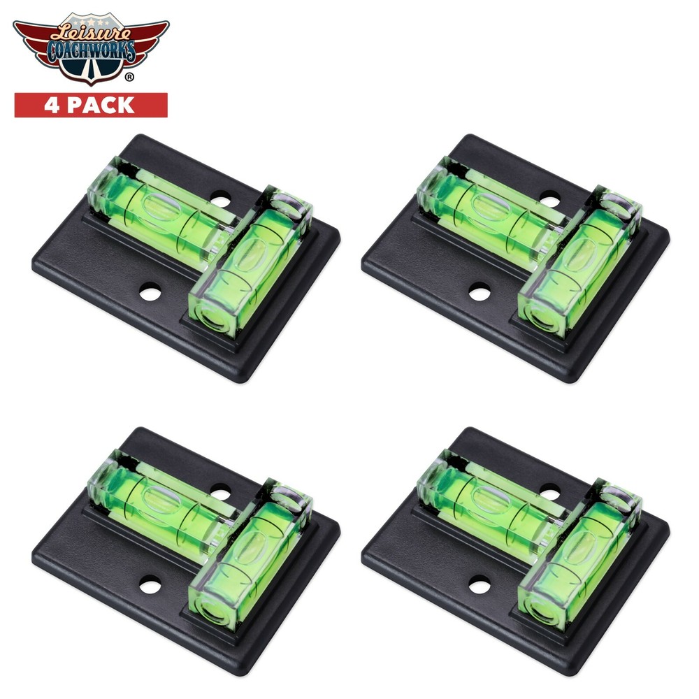 Multi Use Square T Bubble Level DURABLE Cross Check Leisure Coachworks 4 PACK