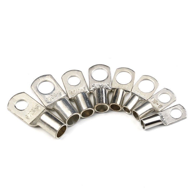 240Pcs Copper Battery Wire Lugs Ends Cable Eyelets Ring Terminals Connectors Set