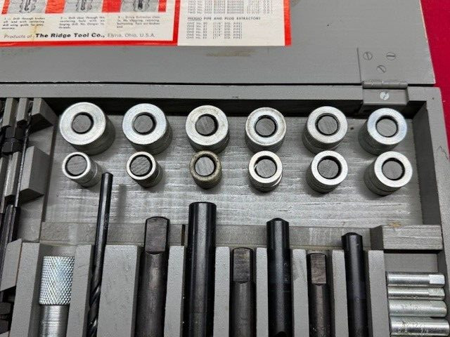 RIGID Set No. 25 - Screw & Pipe Extractor Set - old inventory