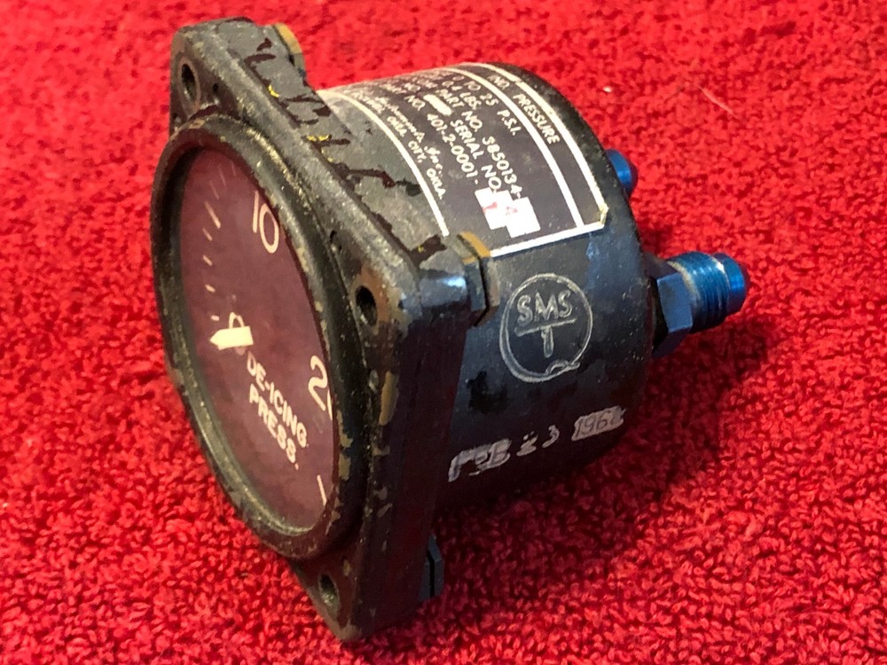 SMS INSTRUMENTS 2 1/4" DE-ICING PRESSURE INDICATOR P/N 401-2-0001-1
