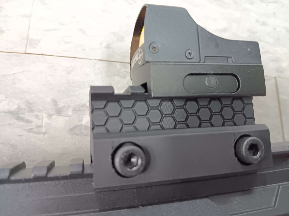 Airsoft Riser Picatinny Rail Mount , 60mm Length , ABS Plastic