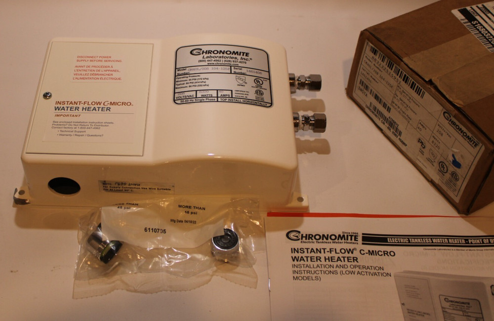 Chronomite CM-40L/208 - 104-125F 8320Watt 208 Volt 40 Amps Electric Water Heater