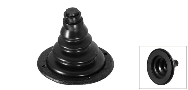 12cm 4.72" Cone Shape Boat Steering Shift Cable Boot Protective Bellows Black