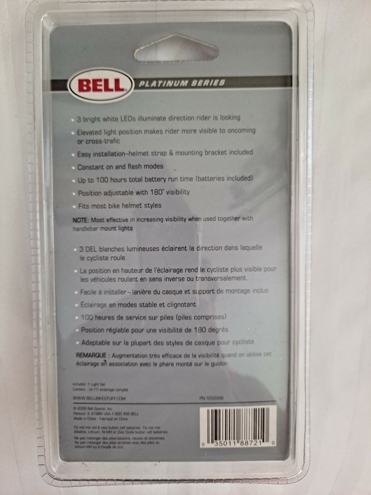 Bell Orion Bike Helmet Light