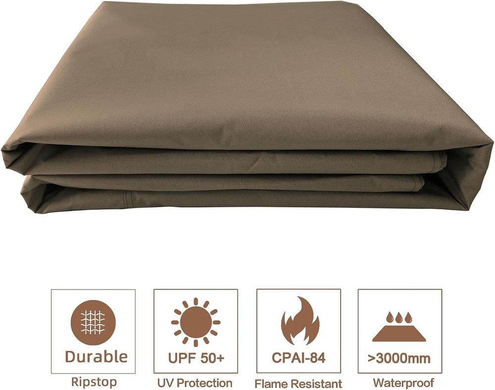 10x12 Regency II Gazebo Replacement Canopy Khaki
