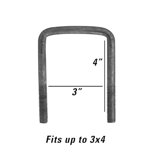 3006.6812 Galvanized Trailer Tongue Step - Silver Double