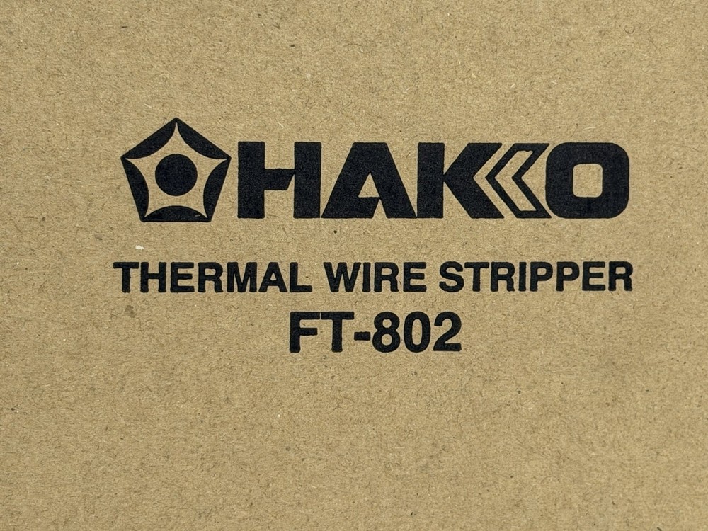 Hakko FT-802 Thermal Wire Stripper Station FT-8004 Handpiece Complete Set