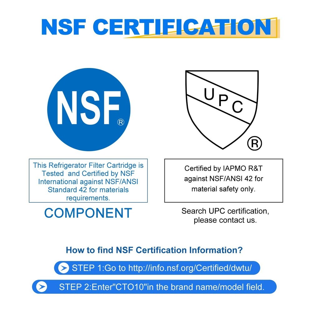 Whole House CTO Carbon Water Filter for Countertop System 4Pack