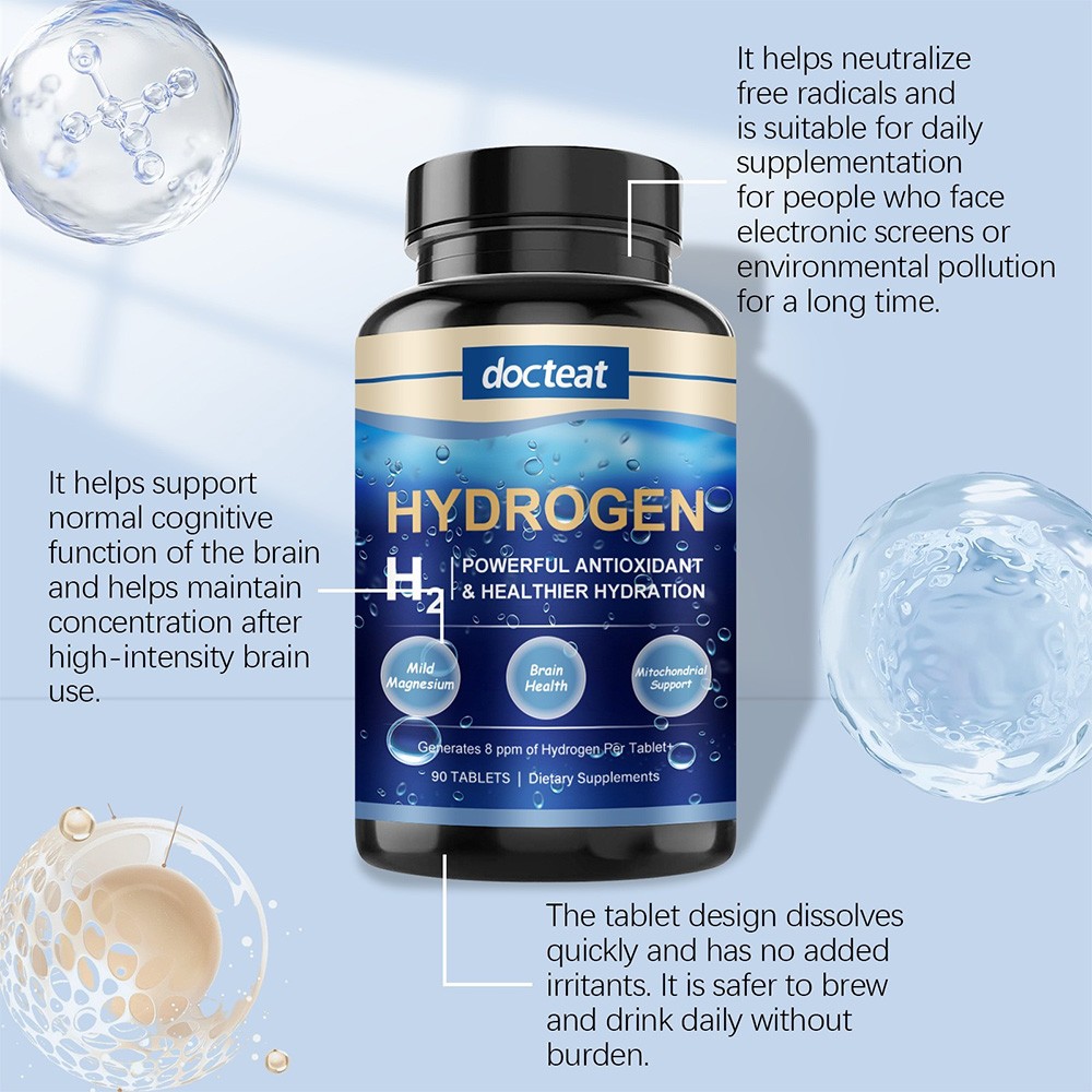 Molecular Hydrogen Water Tablets for Drinking Water Pure Magnesium H2 Hydrogen