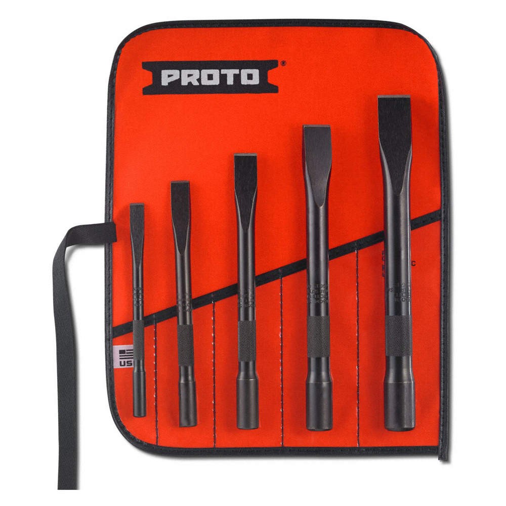 PROTO J86000 Cold Chisel Set,Not Tether Capable 1Q947