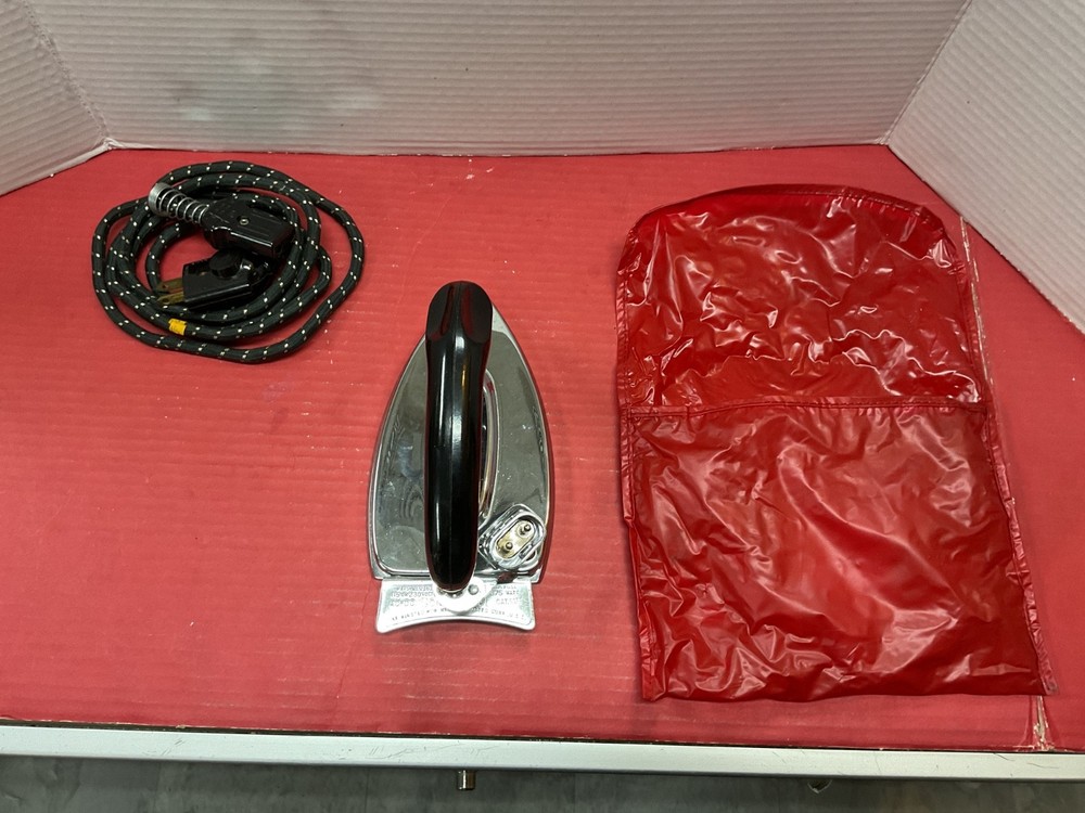 folding iron with case