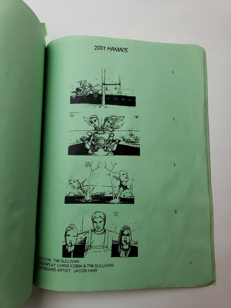 2001 MANIACS / Tim Sullivan 2003 Screenplay, Robert Englund remote town Horror