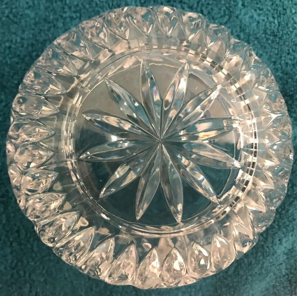 Lead Crystal Candy Dish Scalloped