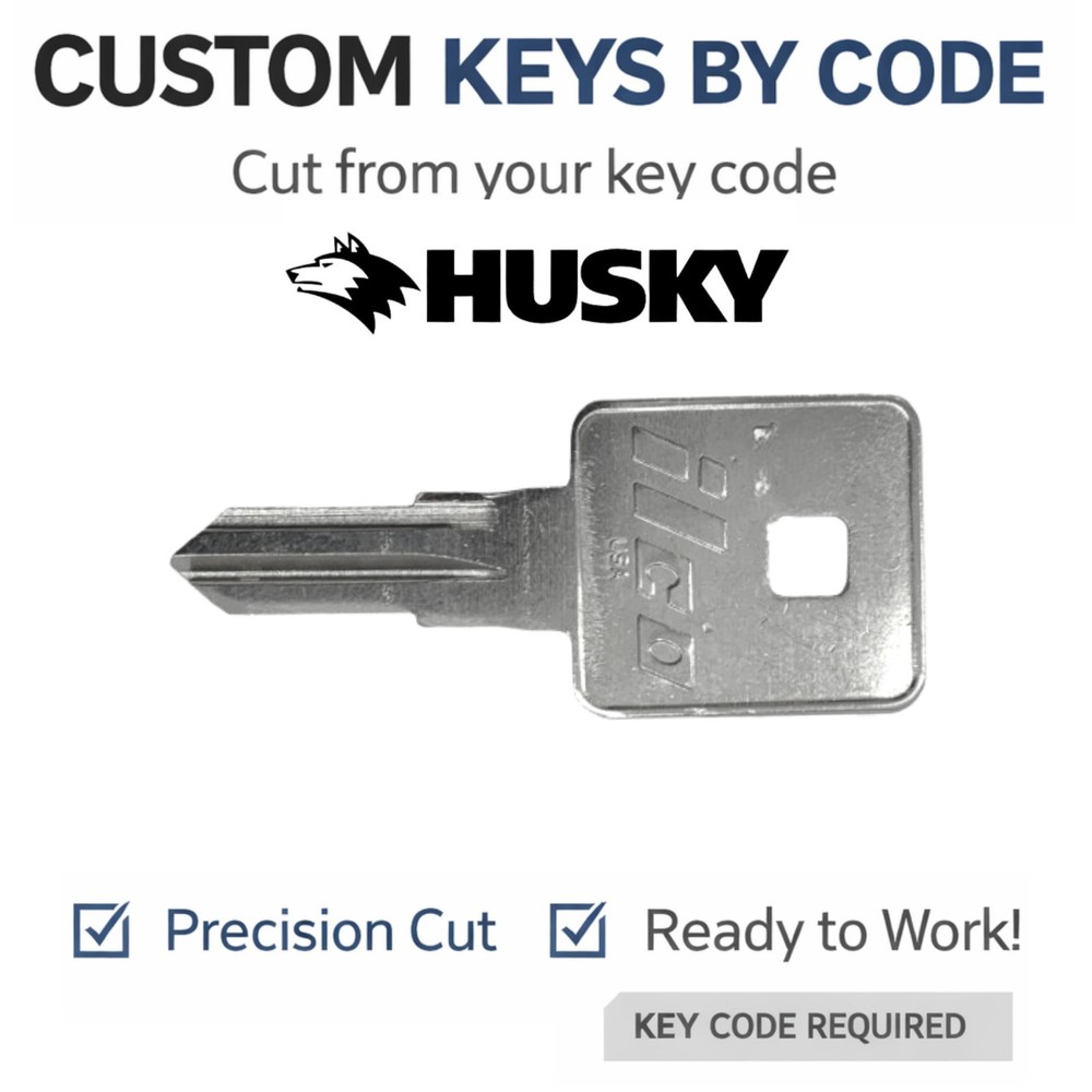 Husky Toolbox Keys Replacement Key Cut by Code 8001-8223
