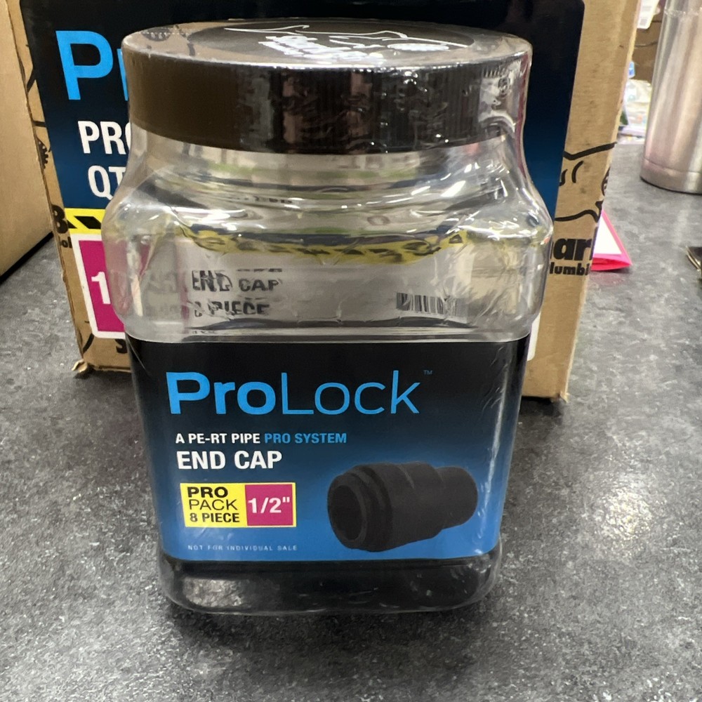 SharkBite 1/2 Inch ProLock End Cap, Push to Connect Plastic Plumbing Fitting,