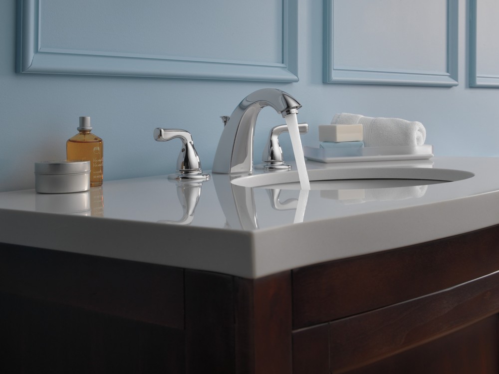 Delta Foundations Widespread Bathroom Faucet Chrome-Certified Refurbished