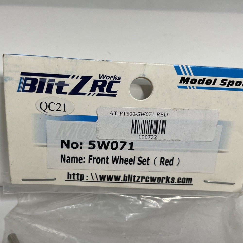 BLITZ RC WORKS - ART TECH FT500 - Front Wheel Set - Part #5W071 - Same Day Ship