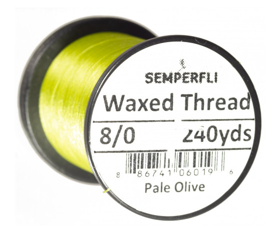 Semperfli Classic Waxed Threads in Pale Olive
