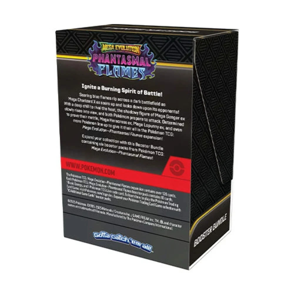 Phantasmal Flames Mega Evolution Pokemon TCG Sealed Booster Bundle 6 Packs