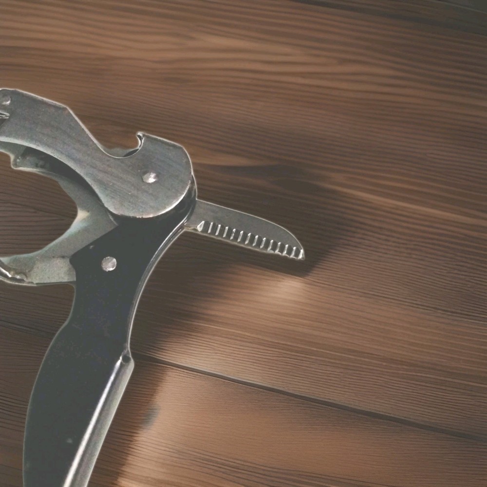 Set Of 4 Black Wine Corkscrew Bottle Cap Openers
