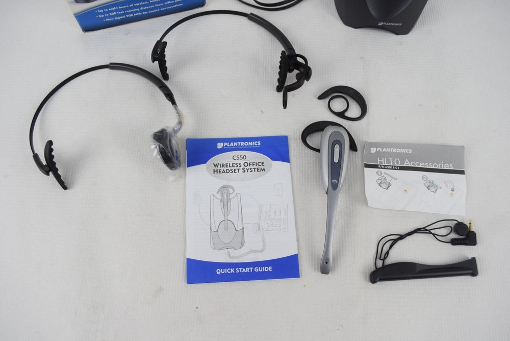 Plantronics CS50 Office Telephone Headset with Base