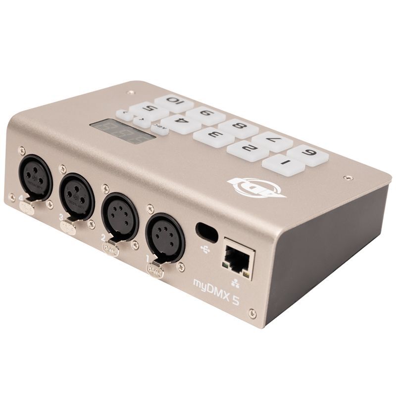 American DJ MYDMX5 DMX Lighting USB C-DMX Interface+Software for iOS/PC+Fogger