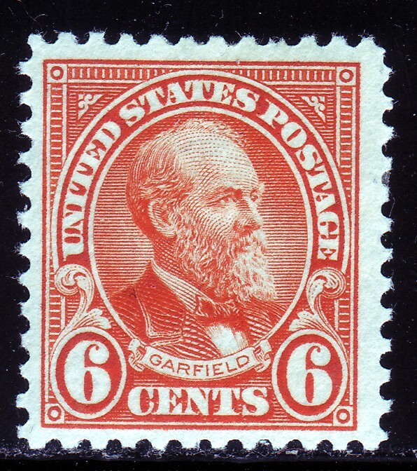 #558 GARFIELD.  MEDIUM FINE 3. HINGED ORIGINAL GUM. SCV $30