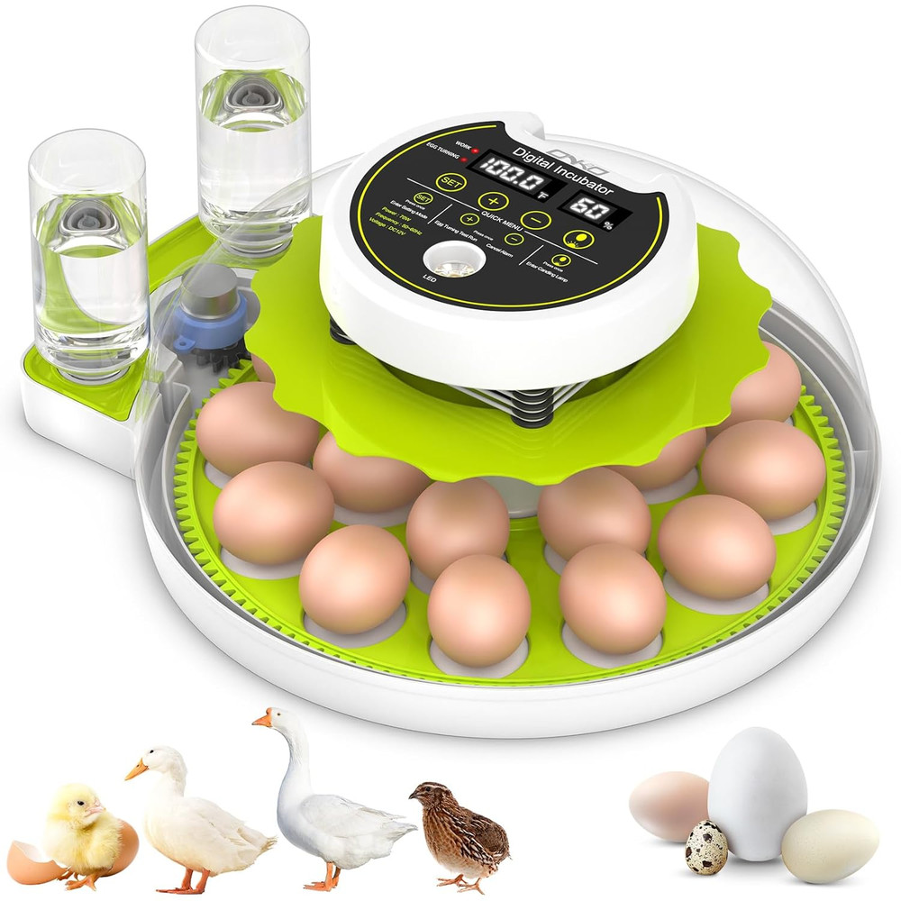 Egg Incubator with Automatic Egg Turning and Humidity Control, Chicken Incubator