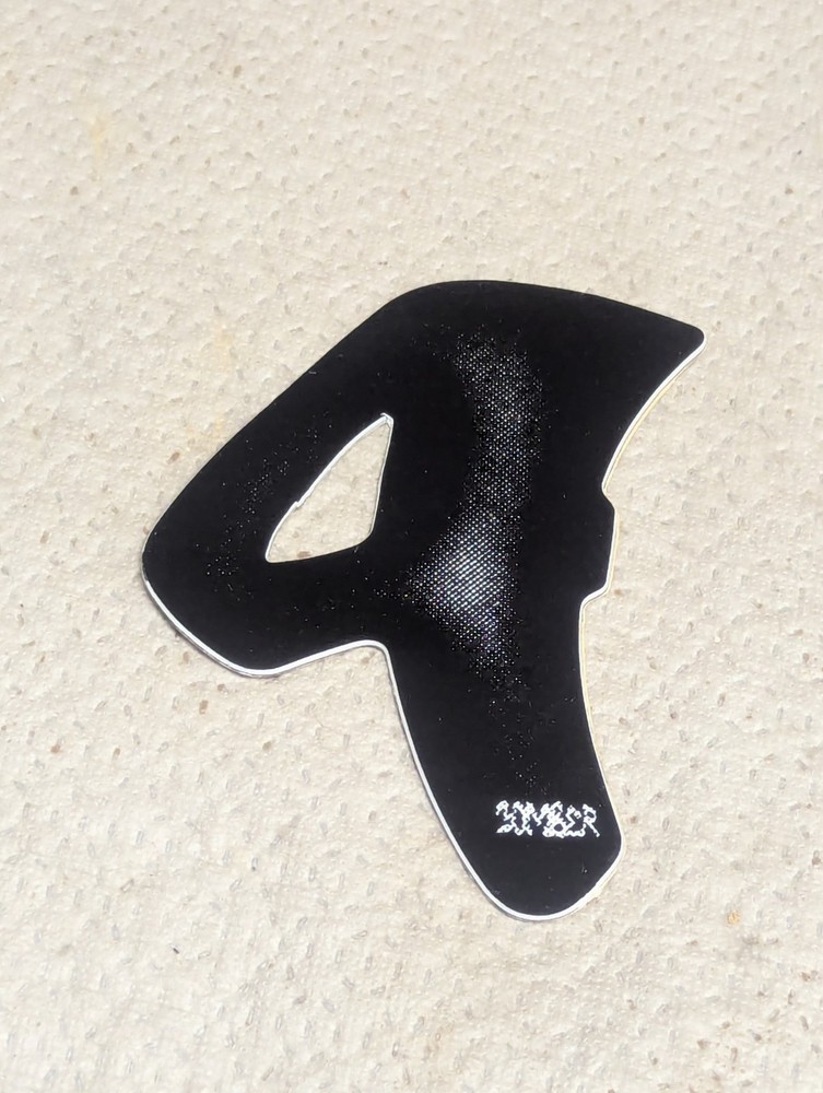 NOS Bomber BMX #4 Plate Number Digit