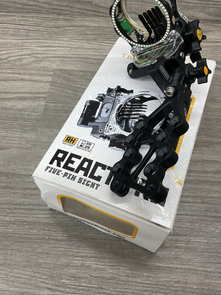 Trophy Ridge React Pro 5 Pin Archery Bow Sight, Right Hand, 0.019 Pin