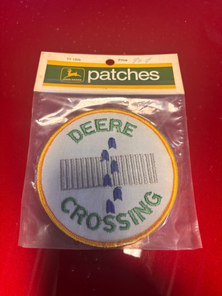 NOS Early John Deere Patch  Deere Crossing W/ Packaging 1972