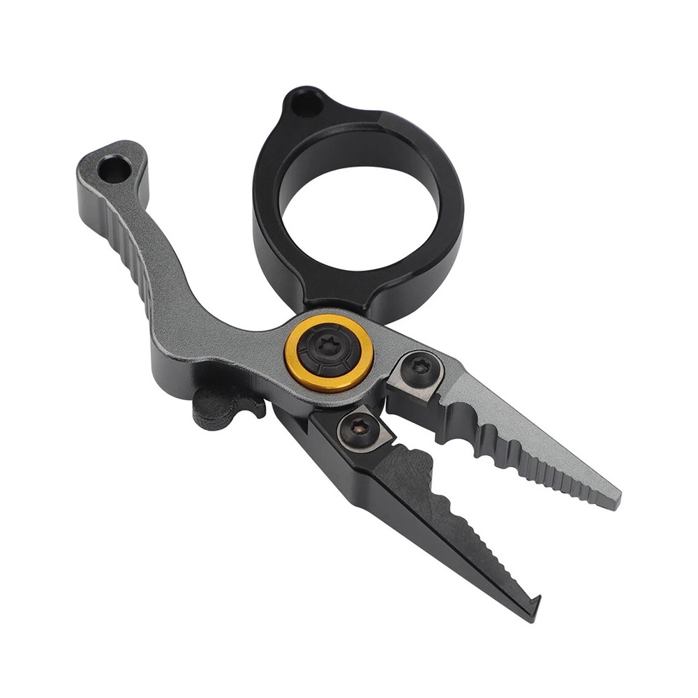 1× Anti-Rust Mini Fishing Pliers Scissors Line Cutter Hook Remover Split Ring