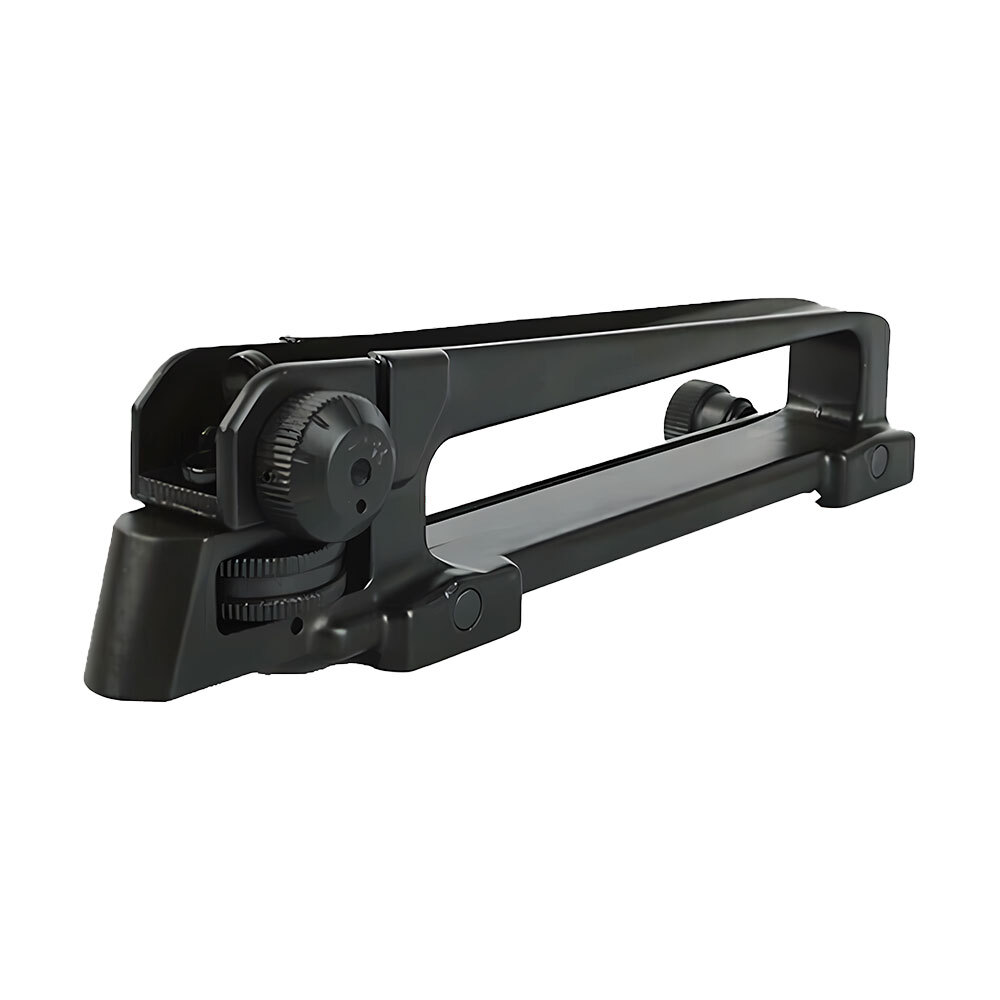 Metal Carry Handle Rear Sight Mount Removable Adjust Low Profile Mount Black
