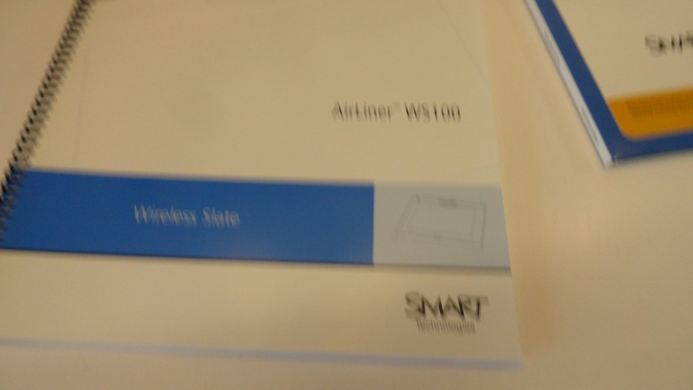 Smart Technologies AirLiner WS100 Bluetooth Wireless Slate Software and Manual