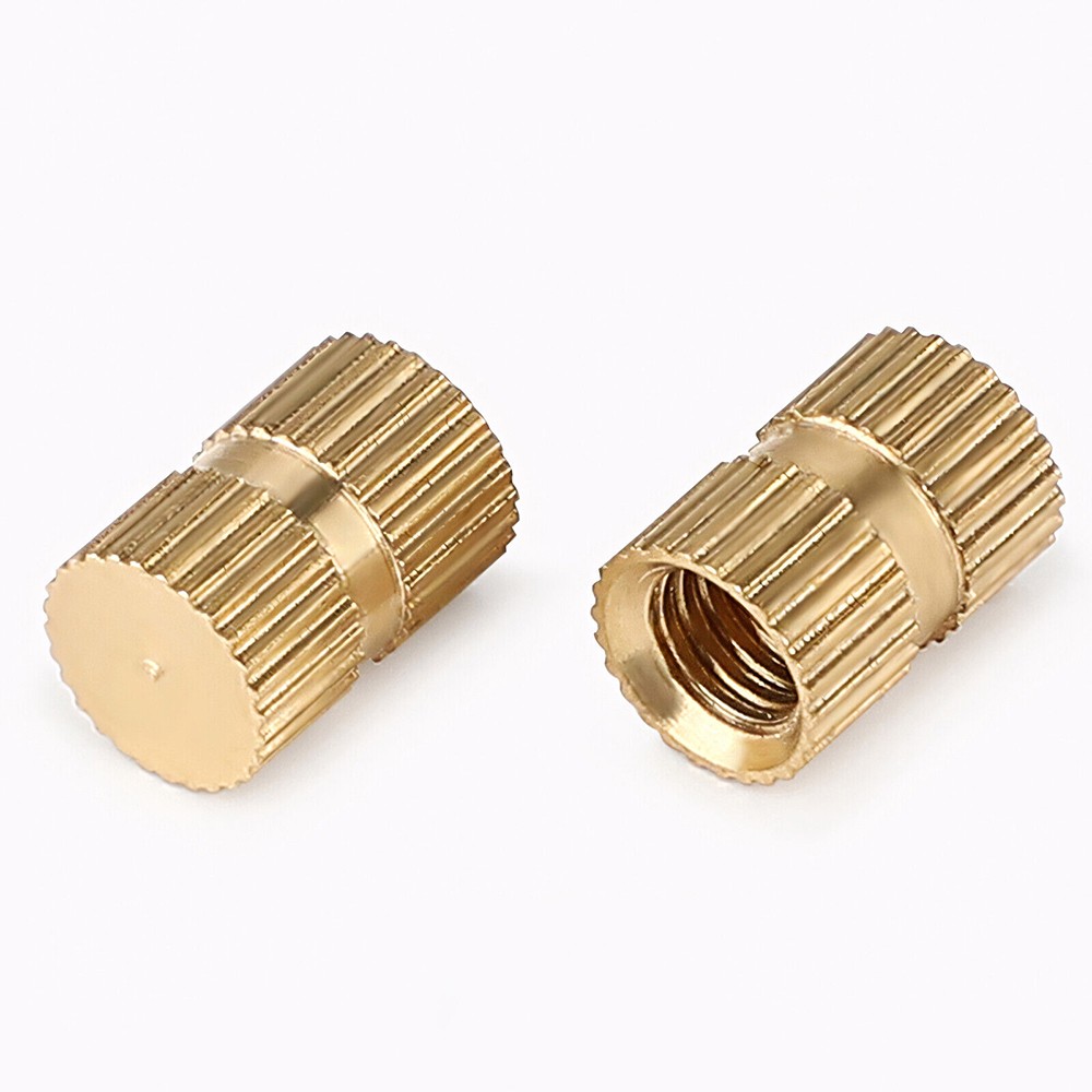 Solid Brass Knurled Insert Nuts Thumb Embedded Nuts Blind-hole M3 M4 M5 M6 M8