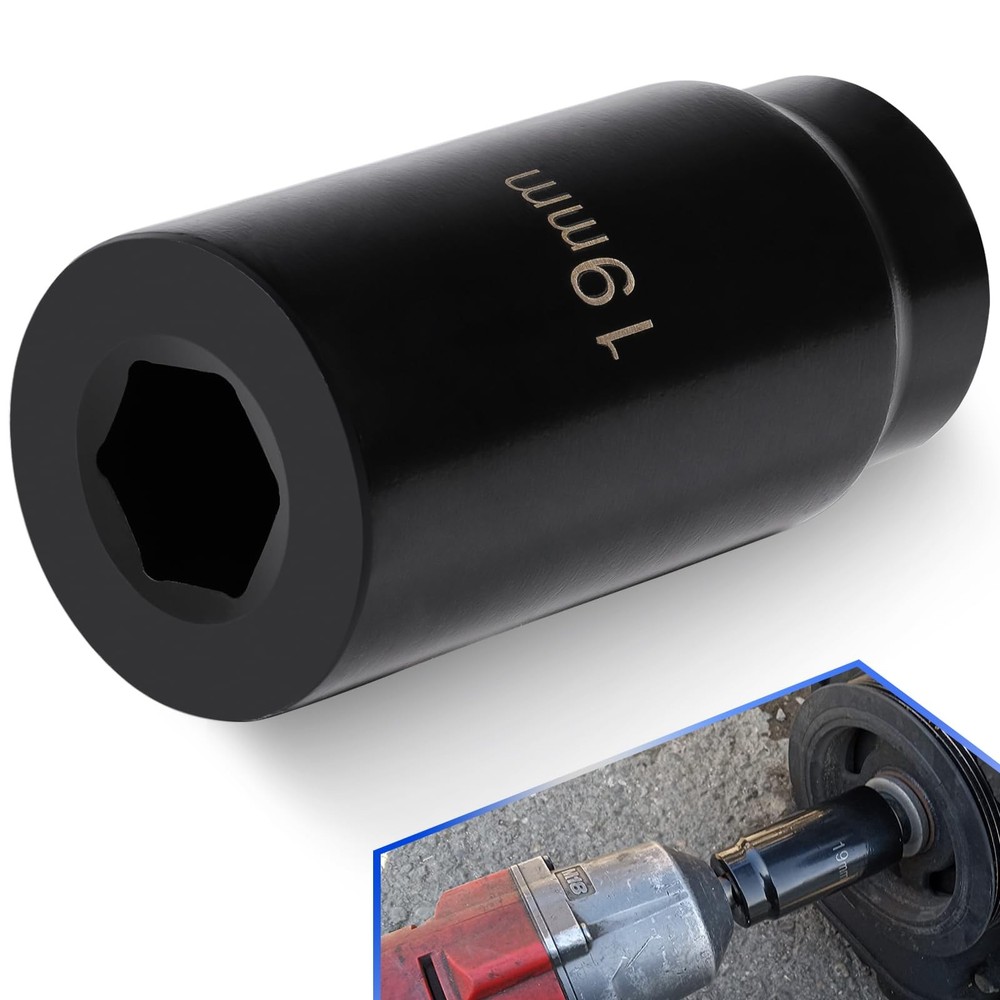 For Honda 19mm Crank Bolt Socket 77080 Harmonic Balancer Socket Tool, 3 Times...