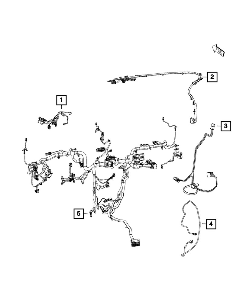 Genuine Mopar Instrument Panel Wiring 68226504AF