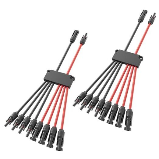 Solar Panel Connector Solar Y Branch Connectors PV Panels 8 to 2 2 Pack