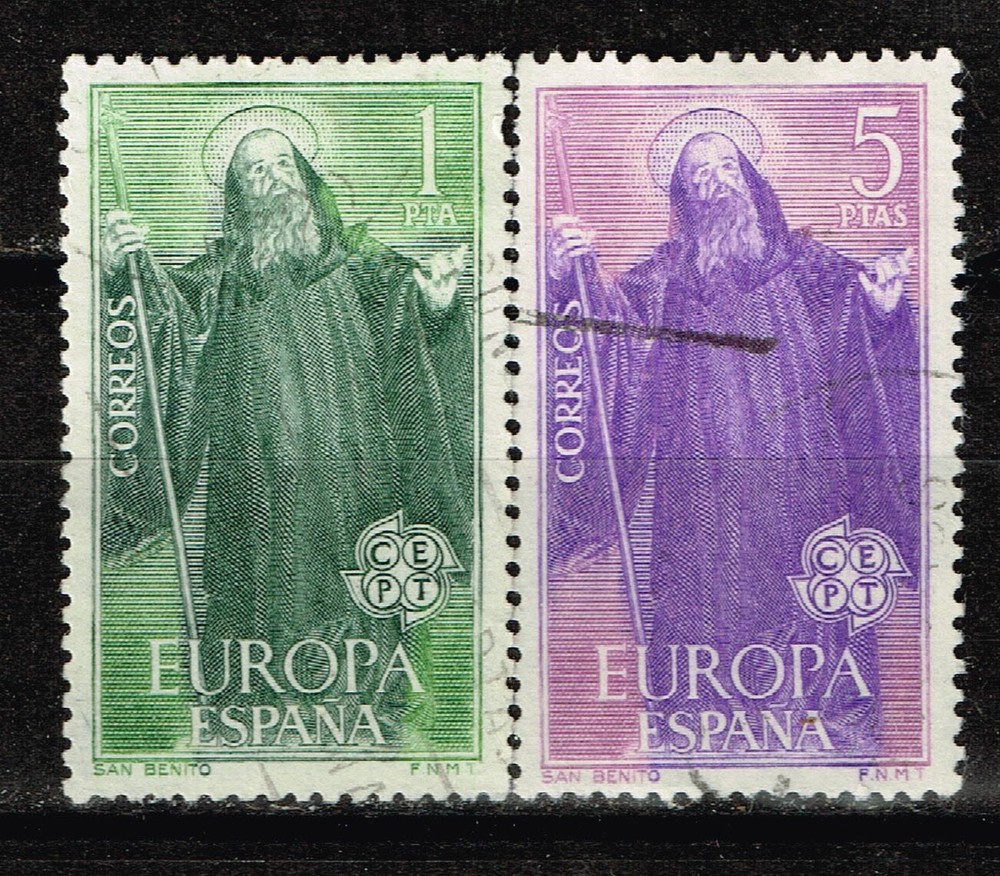 Spain St.Benedict Europa Cept set 1965