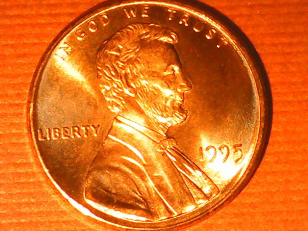1995 Penny Die Crack, Die Chips Obverse