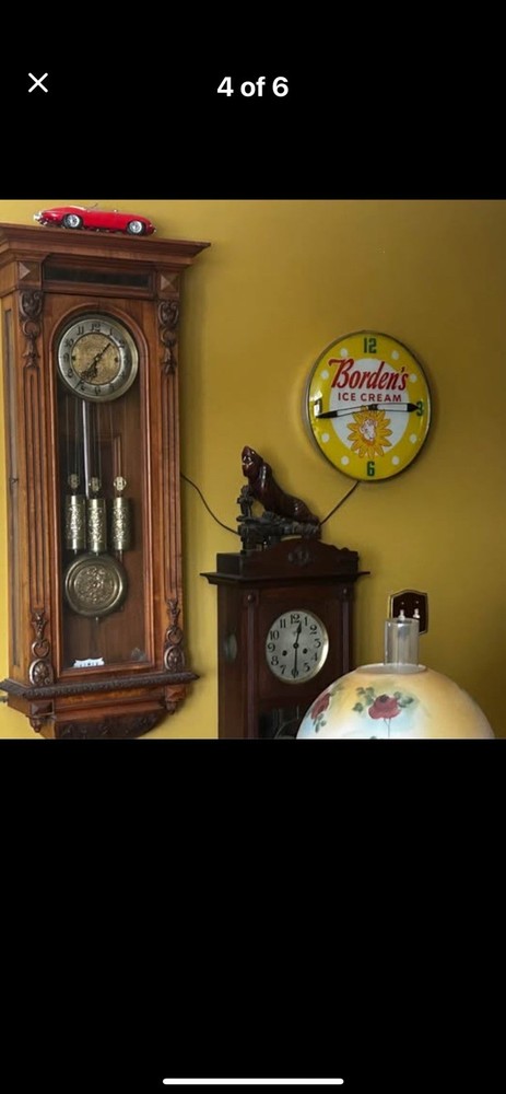 Vintage Borden's Ice Cream Advertisement Clock