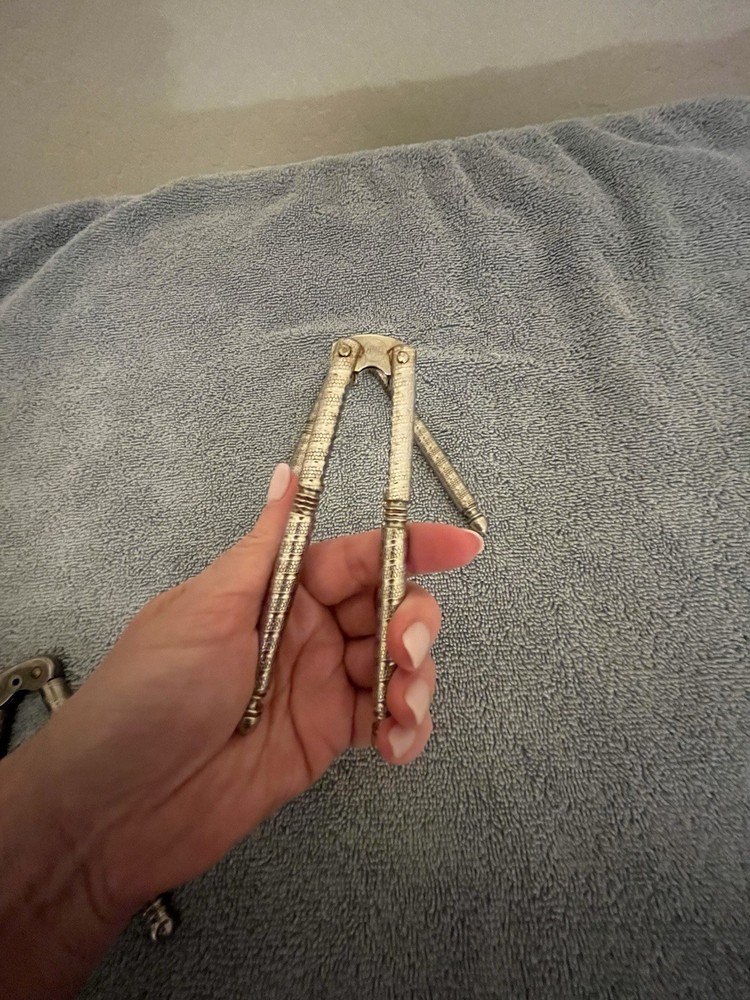 Vintage Pair HMQ Metal Tool Shell Nut Crackers