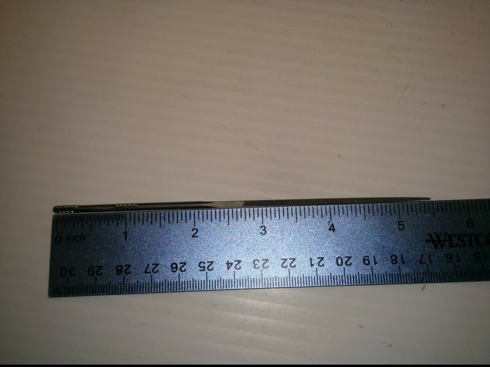 SIMONDS #0 ROUND HANDLE SQUARE FILE, 5-1/2", NNB